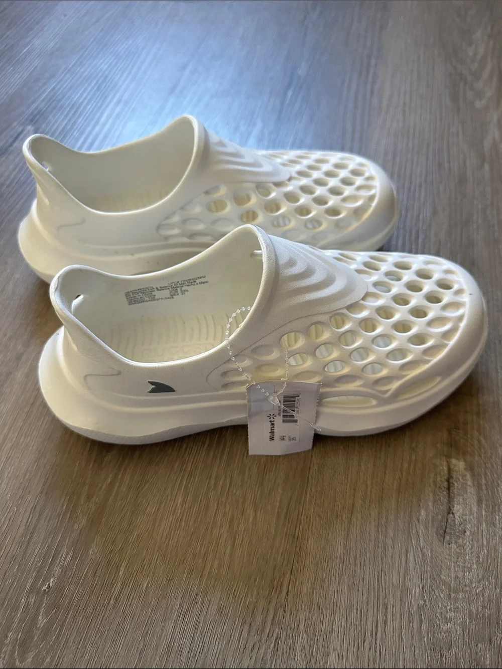 Kids White Slip-On Ventilated Water Shoes